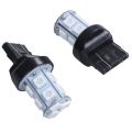 2x Red T20 7443 380 W21/5W Car 13 SMD 5050 LED Stop Tail Brake Turn Lights Bulbs. 