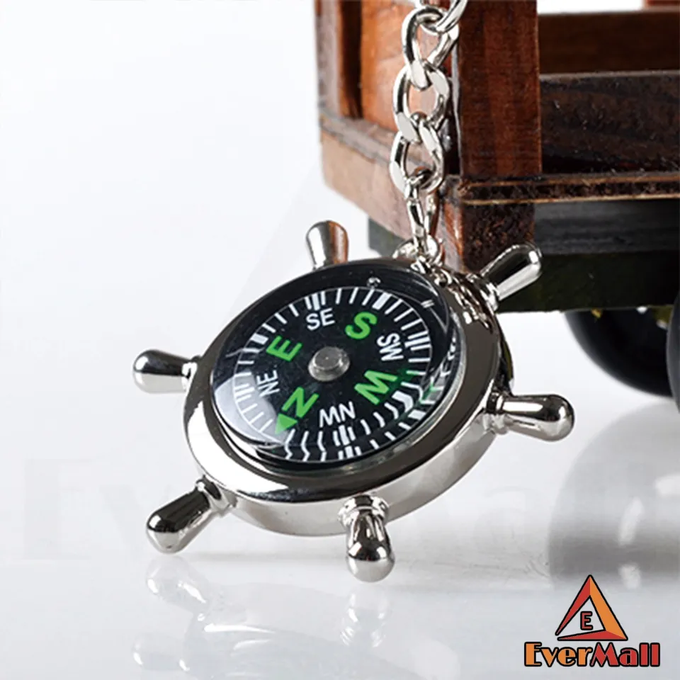 Compas Keychain, Fashion Compas Keyring, Compas with key holder
