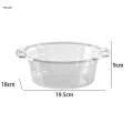 Wash Basin Clear Dishpan for Washing Dishes for Mixing Storaging Cleaning Small Gray. 