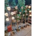 metal golden floor lamp. 