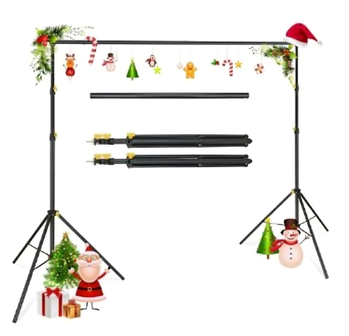 Backdrop Support Stand Kit Photography Studio Photo Background | Frame Stands (7ft Height x 5ft width) for Chroma Key Studio Backdrop Video Backdrop Background Removing Sheet's Stand