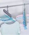 Rotate Anti-Skid Folding Hangers Magic Space Saving Hangers Clothes Hangers Organizers 9 Hole 360°. 