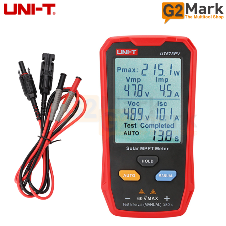UNI-T UT673PV Solar MPPT Meter 12V~60V Open Circuit Voltage Measurement/800W Power Test/35A Load Current Measurement