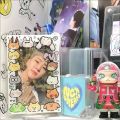Kpop Ido SEVENTEEN HOSHI WONWOO THE8 Acrylic Stand Cute Little Animal Characters Photo Frame. 