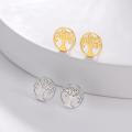 Ancient jewelry for mother amulet earrings replica Skyrim tree of life earrings stainless steel gold birthday gift for relatives and friends. 