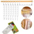 Wonder Hanger Pack Of 8 in White, Magical Hangers, Space Saving Solution for Your Closet- Closet Wardrobe Organizer. 