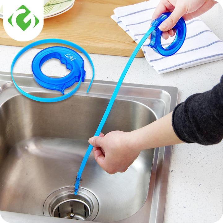 【FUN LIVE】 Adjustable Drain Cleaner Hair Sewer Dredge Device Hook Cleaner Toilet Sink Pipe Unclog Tools Kitchen Accessories Anti Blockage