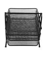 Heavy Duty Metal 3 Tier Desktop Document Letter Tray, Black. 