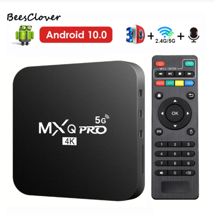 BeesClover MXQ-PRO Smart TV Box 4K Media Player RK3228A 32-bit Quad Core CPU TV Box Surround Sound Home Smart Digital Player 2.4/5G Dual WIFI Set Top Box