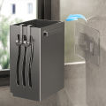 1-Piece Kitchen Utensil Rack-Multifunctional Draining Chopstick Holder,Wall-Mounted Or Freestanding Cutlery Storage Box, Plastic. 
