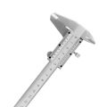 Metal Vernier Caliper Scale, 6" High Accuracy Carbon Steel Micrometer Gauge Measuring Tool 0-150mm, Manual Measuring Dimensions Tools Non Digital Vernier Caliper Scale. 