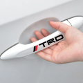 4 Pcs (Black) TRD Car Door Handle Stickers Decals Waterproof. Auto Styling Vinyl Sticker Decoration.. 