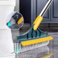 Bathroom Cleaning Brush with Wiper 2 in 1 Tiles Cleaning Brush Floor Scrub Bathroom Brush with Long Handle 120° Rotate Bathroom Floor Cleaning Brush Home Kitchen Bathroom Cleaning Accessories (Multicolor). 