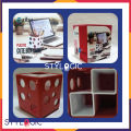 Oziba Cute Box Cube 4 Inner Partitions Stationary Holder Space Organizer. 