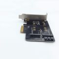 Dual M.2 PCI-E Adapter, M2 SSD NVME (M key) or SATA (B key) 2280 2260 2242 2230 to PCI-e x4 Expansion Card With Low Profile Bracket. 