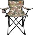 Foldable Arm Chair | Camping Chair, Folding Chairs for Adults with Armrests and Cup Holder, Lightweight Portable Beach, Perfect Caravan trips, BBQs, Picnic, Travelling. 