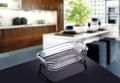 Tanoori Roast Serving Dishes-Set of 3-Transparent Glass. 