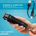 VGR V-937 Professional Corded & Cordless Hair Trimmer Runtime:500 minutes (Black). 
