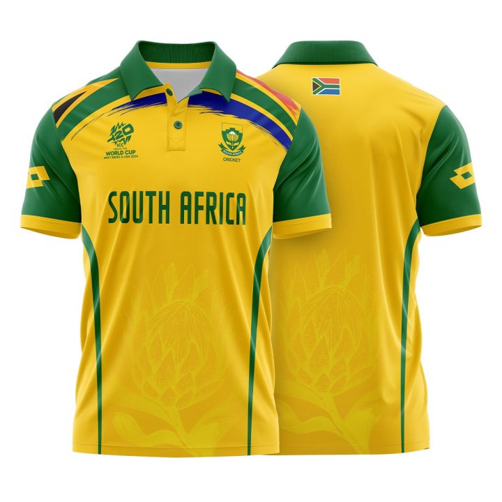 South Africa Mens T20 cricket world cup jersey 2024