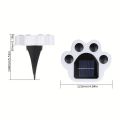 Solar energy bear paw ground Buried lights Outdoor courtyard small yard outdoor waterproof garden layout villa decoration lawn l. 