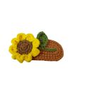 Handmade Hair Pins Sunflower Crochet Hair Clips Girl Barrettes Flower Hairpin Children Side Bangs Clip Knitting Hair Accessories. 