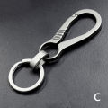 High-Quality Titanium Key Chain Luxury Men Keychain Lightweight Key Rings. 