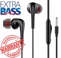 Vivo ST12 Handfree Earphones with Extra Bass Stereo Sound for Android Devices - Black and White. 