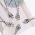 5-piece Best Friend Stitching Necklace Male And Female Students Bff Friendship Pendant Star Metal Chain Choker Jewelry Gift. 
