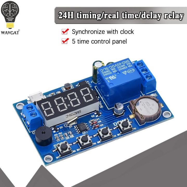 XY-BJ Real time Timing Delay Timer Relay Module DC5-60V Switch Control Board Module Clock Synchronization Multiple Mode Control