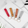 Wholesale PU Leather Key Chain Woman Man Luxury Business Gift Custom Company Logo Advertisement Simpe Fashion Car Key Strap Gift. 