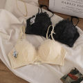 Flourish Fashion new style Cute Lace Flower embroidered Adjustable Straps soft and comfortable Push Up Bridal Padded Bra 017 & 834. 