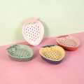 M/1 PC Strawberry Shape Soap Tray /Soap Bar Holder,Cute Strawberry Shaped Soap Dish, Self Draining Soap Tray for Bathroom, Shower, Kitchen. 