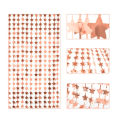 Tinsel Metallic Shapes Foil Fringe Curtains Party Photo Sequin Square Streamer Backdrop For Birthday Engagement wedding Anniversary Bridal Shower Baby Shower Independence Celebration Party Supplies For Home Decor Available In Multi Prints Shape Colors. 