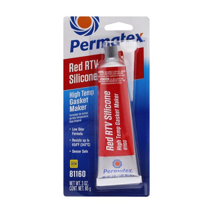 Permatex 81160 High-Temp Red RTV Silicone Gasket – 85g