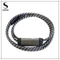 [Micro USB] Wraps Wristband Wearable Fashionable Bracelet Fast Charging Data Cable For Android Mobiles and Devices 1 Meter. 