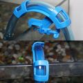 Aquarium Filtration Water Pipe Filter Hose Holder For Mount Tube Fish Tank Blue. 