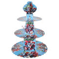 Avengers Cupcake Stand - 12 inch height - 3 Tiers Cupcake Stand - Blue - Boys - Pack Of 1. 