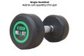Beast Fitness Rubber Coated  Exercise Dumbbell ( Single Dumbbell Add to Cart Quantity 2 For Pair). 