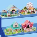 Toddler 3D Puzzle DIY Small Two-Piece Kids Puzzle Education Farm Orchard Villa Playground Puzzle Toys Gift For Boys Girls. 