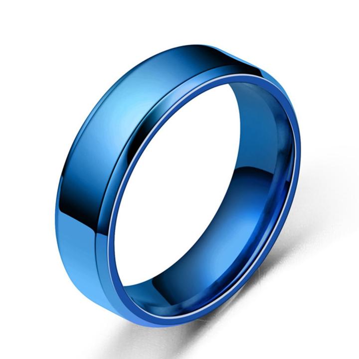 Wide Anti-rust Men Ring Stainless Steel Simple Exquisite Engagement Ring Fashion Jewelry