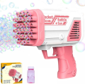 Bubble Gun Machine, 32 Holes Bubble Machine, Gatling Bubble Machine, Bazooka Bubble Machine for Children Adults, Wedding, Party, Outdoor Game. 
