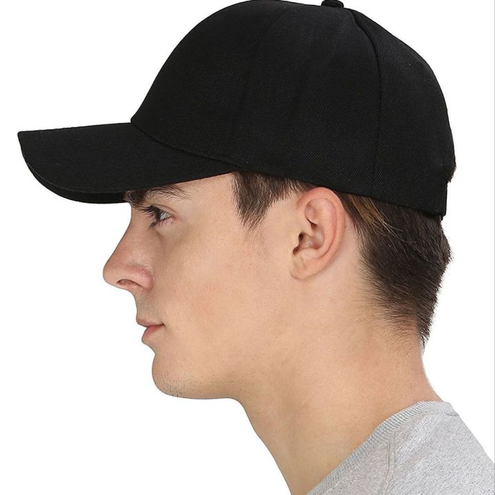 Cotton Caps New Fashion P Caps for Men Baseball Caps for Outdoor Sun Hats with Curved Visor With Adjustable Strap in Black Blue Grey Colors