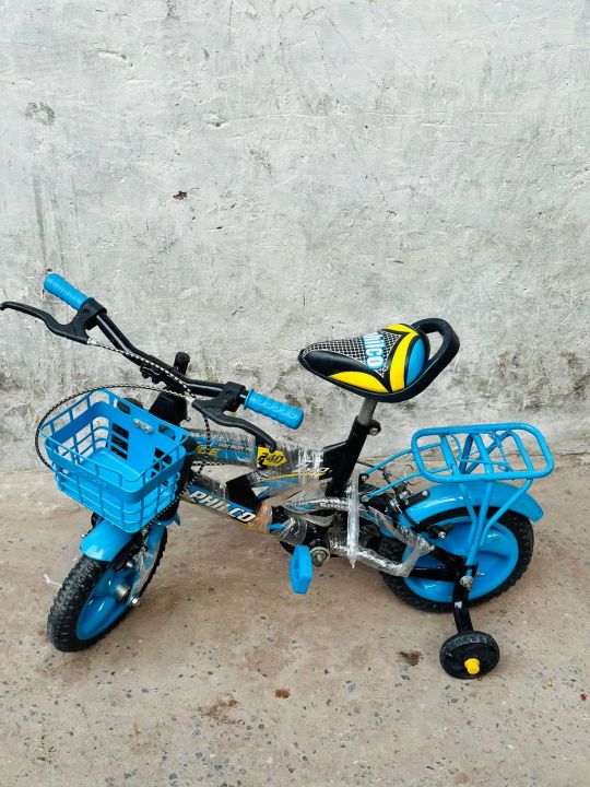 12"%20Inch%20Kids%20Cycle%20With%20Brakes%20Supporting%20Wheels%20&%20Front%20Basket%20%20For%20Unisex%20MultiColors%20-%20Image%202