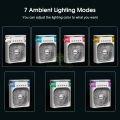 Portable air conditioner fan 3 In 1 Desk Cooling Fan Spray Fan Quiet Cooling Air 3 Gear Wind Adjustment 7 Ambient Light Timer Mute USB Mini Portable Summer Fan Stand Fan Desktop Fan For Room Office. 