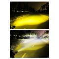 AKE - HJG Mini Driving Dual Lens 60watt 6000LM 3 Function CREE Led Light Yellow White Flasher for Motorcycle bike. 