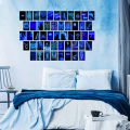 Customize 50 Blue Aesthetic Posters Wall Collage Kit--Set of 50 Pictures, 4x6 inches. 