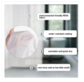 Shower Curtain Waterproof Bathroom Free 12 Hook Ring Plain Color Large Wide Bathing Cover - Multicolor. 
