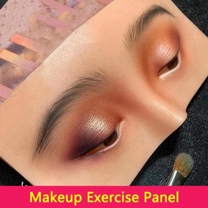Makeup Practicing Board Face Eye Practice Pad Silicone Bionic Skin for Make Up Eyelash Eye Shadow Training mpbskz4l-1