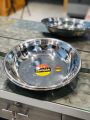 Paarat / Steel Plate / Steel Parat Tray Large Plate Paraat Thaal High Quality (14 inch Size). 