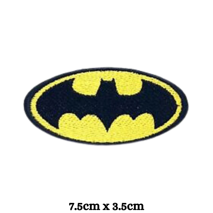 Batman%20Logo%20Embroidered%20Iron%20On%20Patch%20Sew%20on%20Badge%20Bags%20Caps%20Jeans%20Jackets%20-%20Image%205